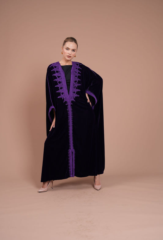 velvet daraa with purple details