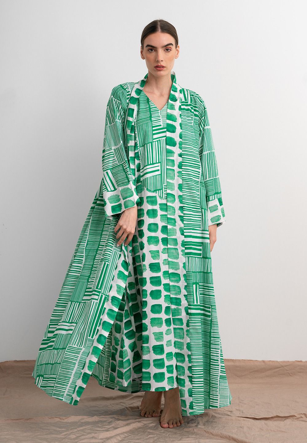 Ramadan Daraa Two Piece Set - Green